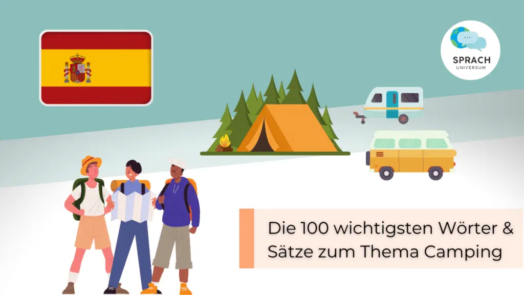 Beitragsbild Spanische Wörter & Sätze Auf dem Campingplatz